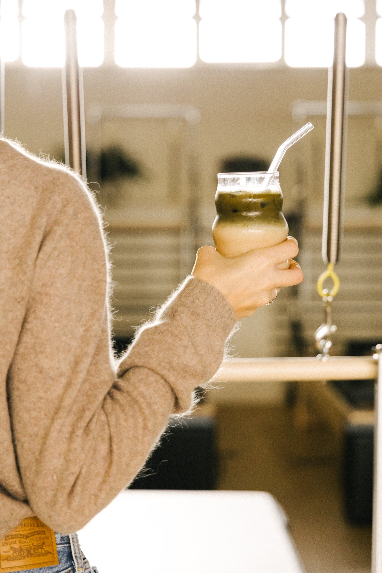 Pilates practice session Red and Red Geneva