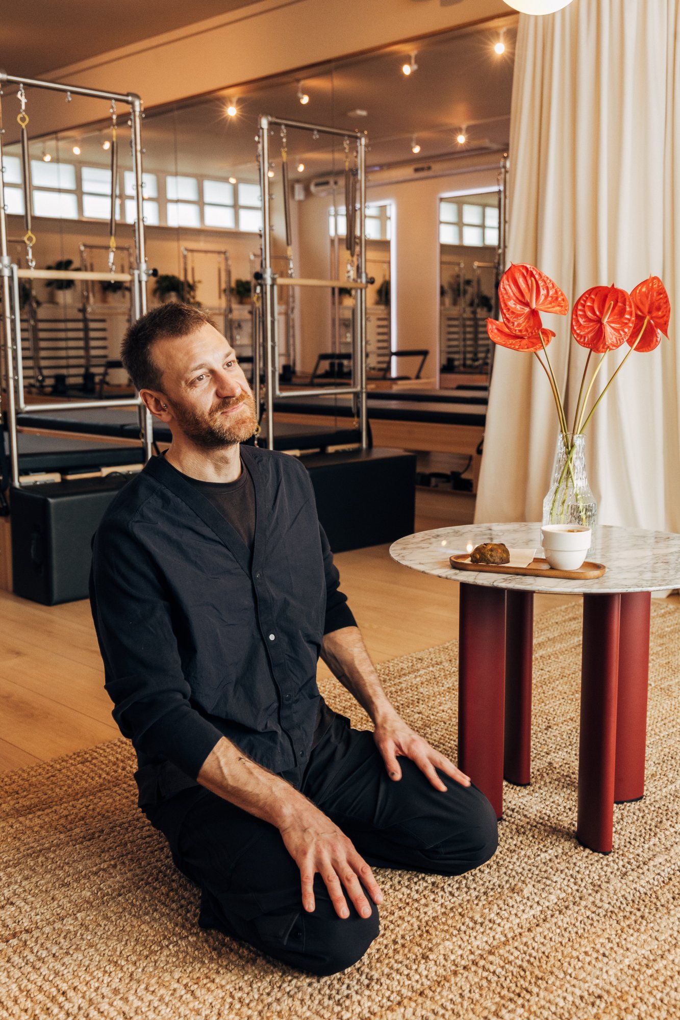 Pilates instructor Geoffrey at Red and Red